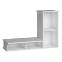 Ver imagem 5 de Painel Tv Rack Parede Suspenso Armário Branco Aéreo AJL Armário Suspenso