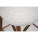 Ver imagem 5 de Banqueta Média Theo Madeira Tauari Amêndoa Estofada Decorativa Studio Metal Madeira Banqueta Theo Br