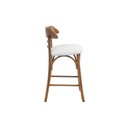 Ver imagem 3 de Banqueta Média Theo Madeira Tauari Amêndoa Estofada Decorativa Studio Metal Madeira Banqueta Theo Br