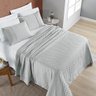 Cobre Leito Queen Nobless 200 Fios 3 Peças - Cinza Geada - 1