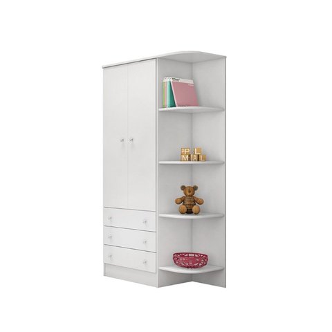 Guarda Roupa 825 Infantil 2 Portas 3 Gavetas