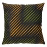 Capa de Almofada Olimpya Listras Inclinadas Verde 50x50cm - 1