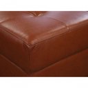 Ver imagem 2 de Puff Mp-05 com Couro Natural Legítimo Caramelo Mempra Móveis