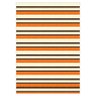 Tapete Listrado Fácil Limpeza Moderno Laranja 140 X 400 Cm - 3