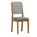 Ver imagem 6 de Conjunto Sala de Jantar Mesa Tampo Redondo Vidro/MDF Isabela 117cm com 6 Cadeiras Carol Marrom/Ypê/Cinza
