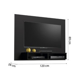 Painel para Tv até 49 Polegadas com Nicho Eros Preto - 3