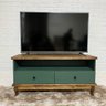 Rack para Tv de Madeira com 2 Gavetas - Steam:verde - 1