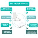 Ver imagem 4 de Tampa Vaso Sanitário Madeira Laqueada Nuage Branco para Bacia Incepa