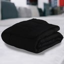 Ver imagem 3 de Kit Colcha Casal com Porta Travesseiros e Fronhas Toque Suave Preto Casa Dona