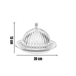 Queijeira Vidro Resistente Haskraft Qjra008 - 20x20x2,5cm - 4