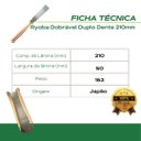Ver imagem 6 de Kit 2 Serrotes Japoneses Ryoba X-Saw 240mm + Dobrável 210mm