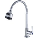 Ver imagem 1 de Torneira Cozinha Gourmet Flexível Pia Bancada 2 Jatos Metal