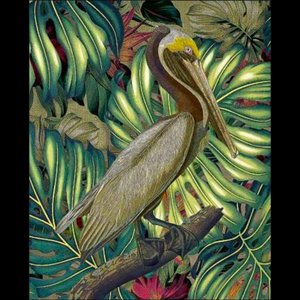 Jungled Pelican Canaleta 48x60cm Tabaco