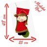 Decoração Natal Meia Papai Noel Natalino 48cm - 2
