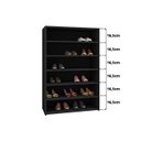 Ver imagem 2 de Armário Sapateira Preto Multiuso Lais - Ajl Móveis