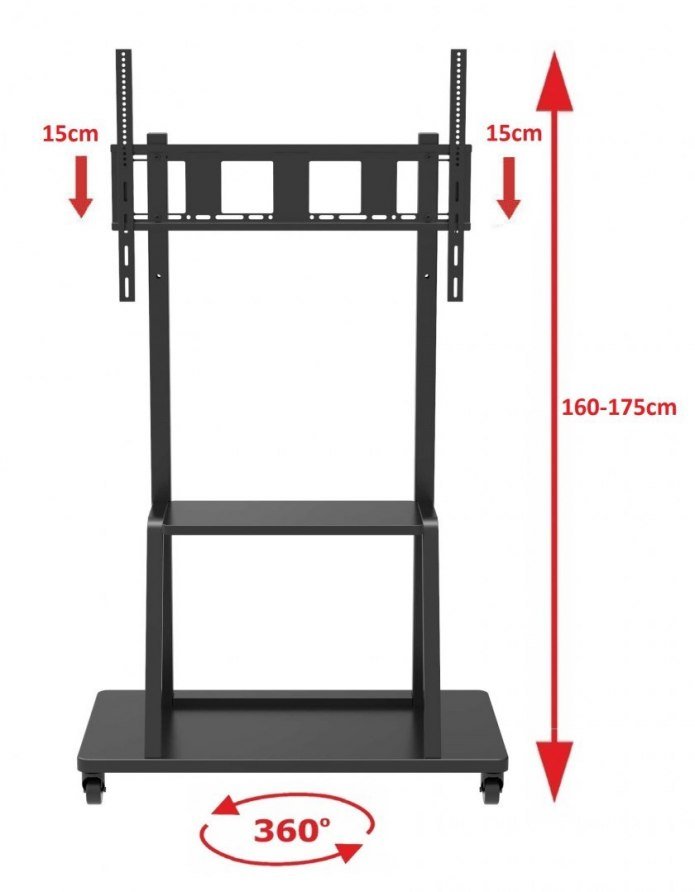 Rack / Suporte Pedestal para TV LCD / LED, Para tela de 55 - 110 FT 86XP FIXATEK FT-86XP - 6