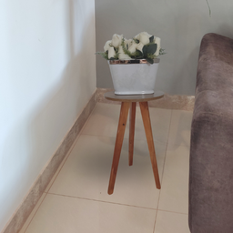 Mesa de Canto de Sala e Apoio Lateral Eiffel Wood - 5