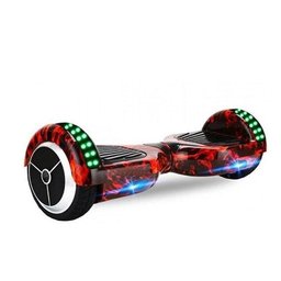 Hoverboard Skate Elétrico 6.5 Vermelho Fogo Led Bluetooth - 1