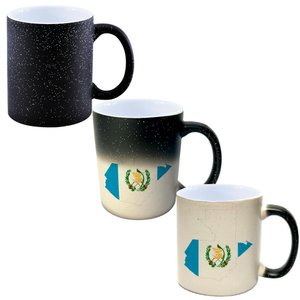 Caneca Mágica Glitter Muda de Cor Y2 Guatemala Mapa