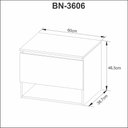 Ver imagem 2 de Conjunto Kit para banheiro 60cm com Gabinete espelheira e cuba CJ43018-108 Móvel na Caixa Videira Am