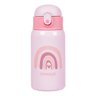 Garrafa Térmica Infantil 400 Ml com Canudo Rosa Pimpolho - 3