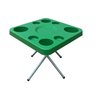 Mesa Praia Dobrável Petisqueira e Suporte Guarda Sol Chão Cor:verde - 3