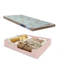 Ver imagem 3 de Cama Casal Montessoriana Infantil Princesa Grade de Proteção Lateral + Colchão D23 -rosa