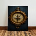 Ver imagem 7 de Kit3 Quadro Decorativo Marítimo Barco Ancora Bussola Veleiro Qualidade Premium Luxo 28x20cm