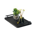 Ver imagem 2 de Bandeja Decorativa Cantinho do Café Servir Alças Bar 46x26:preto Fosco/preto Fosco