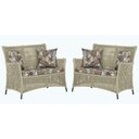 Ver imagem 1 de 2 Sofás Área Externa Igapó Alumínio Preta Corda Náutica E6 Rami