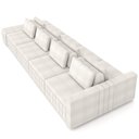 Ver imagem 7 de Sofá Ilha e Puff Sala Living 465cm Siesta M22 Boucle Bege Claro - Mpozenato
