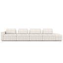 Ver imagem 5 de Sofá Ilha e Puff Sala Living 465cm Siesta M22 Boucle Bege Claro - Mpozenato
