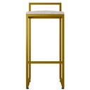 Ver imagem 6 de Kit 04 Banquetas Alta Para Cozinha Sala De Jantar Hanna L02 Dourado Linho Bege - Lyam Decor