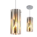 Ver imagem 1 de Lustre Pendente Taschibra Cristal Zibra Fosco E27 Bivolt