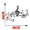 Adesivo Decorativo Notas Musicais Clave Música - 2