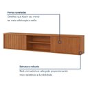 Ver mais imagens de Rack Suspenso para TV até 75 Polegadas 100% MDF 180cm Zeus