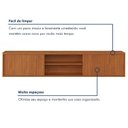 Ver imagem 6 de Rack Suspenso para TV até 75 Polegadas 100% MDF 180cm Zeus