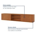 Ver imagem 7 de Rack para Tv até 75 Polegadas 100% Mdf Suspenso 180cm Zeus