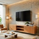 Ver imagem 1 de Rack para Tv até 75 Polegadas 100% Mdf Suspenso 180cm Zeus