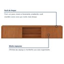 Ver imagem 7 de Rack Suspenso para TV até 75 Polegadas 100% MDF 180cm Zeus