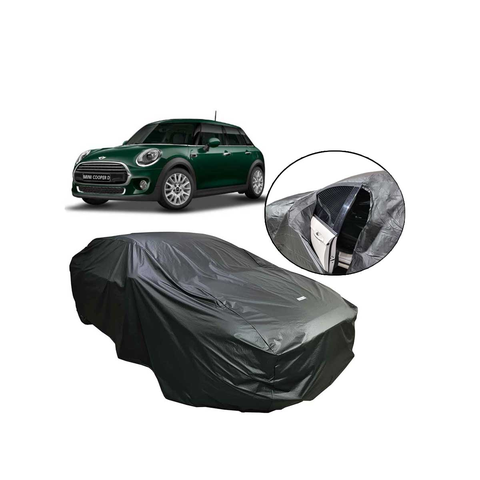 Capa Mini Cooper Impermeável com Zíper e Forro Suave Cor Preta