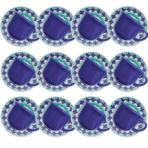 Kit Jogo de Xícaras para 12 Pessoas Donna Lola 200ml 12 Pçs
