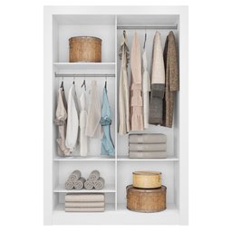 Guarda Roupa Solteiro Grande 2 Portas Glass Branco Caemmun - 5