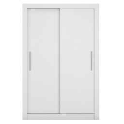Guarda Roupa Solteiro Grande 2 Portas Glass Branco Caemmun - 3