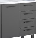 Ver imagem 4 de Cozinha Completa Gabinete Para Pia 120 e Armário Aéreo Juno/Apolo 4 Gavetas Cozimax Preto