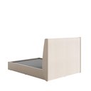 Ver imagem 5 de Cama Estofada Queen com Cabeceira Ayla - Linho Texturizado Off White C/ Pu Fendi