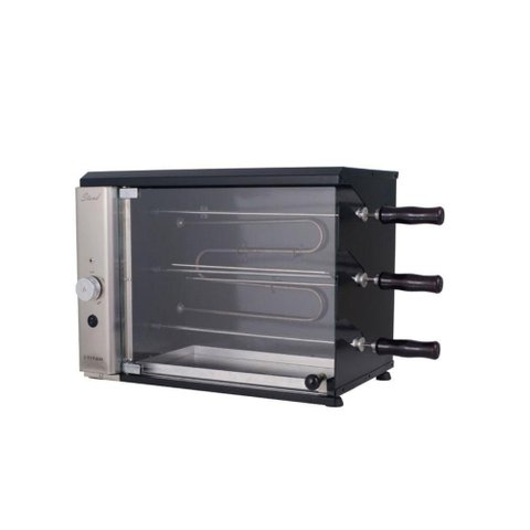 Churrasqueira Elétrica de Bancada Vertical 3 Espetos Stand Titan Voltagem:127v