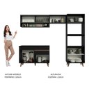 Ver imagem 7 de Armário De Cozinha Completa 260cm Preto Reims 12 Preto