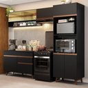 Ver imagem 1 de Armário De Cozinha Completa 260cm Preto Reims 12 Preto