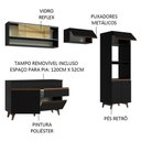 Ver mais imagens de Armário De Cozinha Completa 260cm Preto Reims 12 Preto